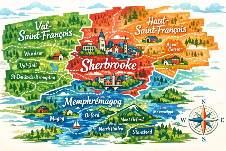 Carte des territoires desservis